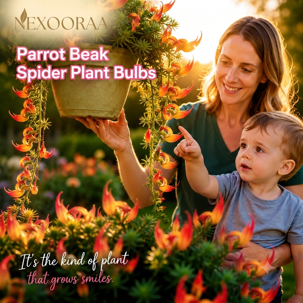🪴🦜PARROTBEAK SPIDER PLANT BULBS - 🔥 BLOOMS FOR UP TO 300 DAYS A YEAR! 🦜Buy 6 Get 6 Free Bulbs🦜