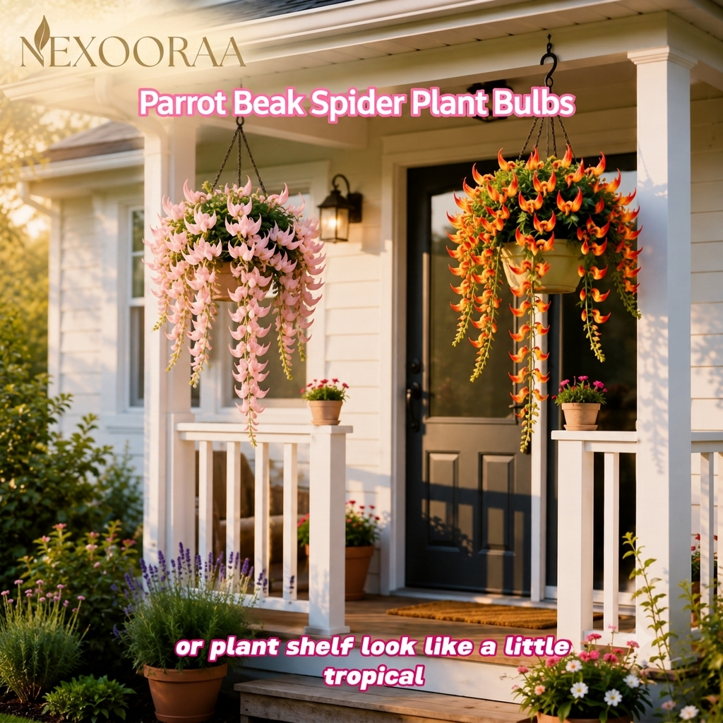 🪴🦜PARROTBEAK SPIDER PLANT BULBS - 🔥 BLOOMS FOR UP TO 300 DAYS A YEAR! 🦜Buy 6 Get 6 Free Bulbs🦜