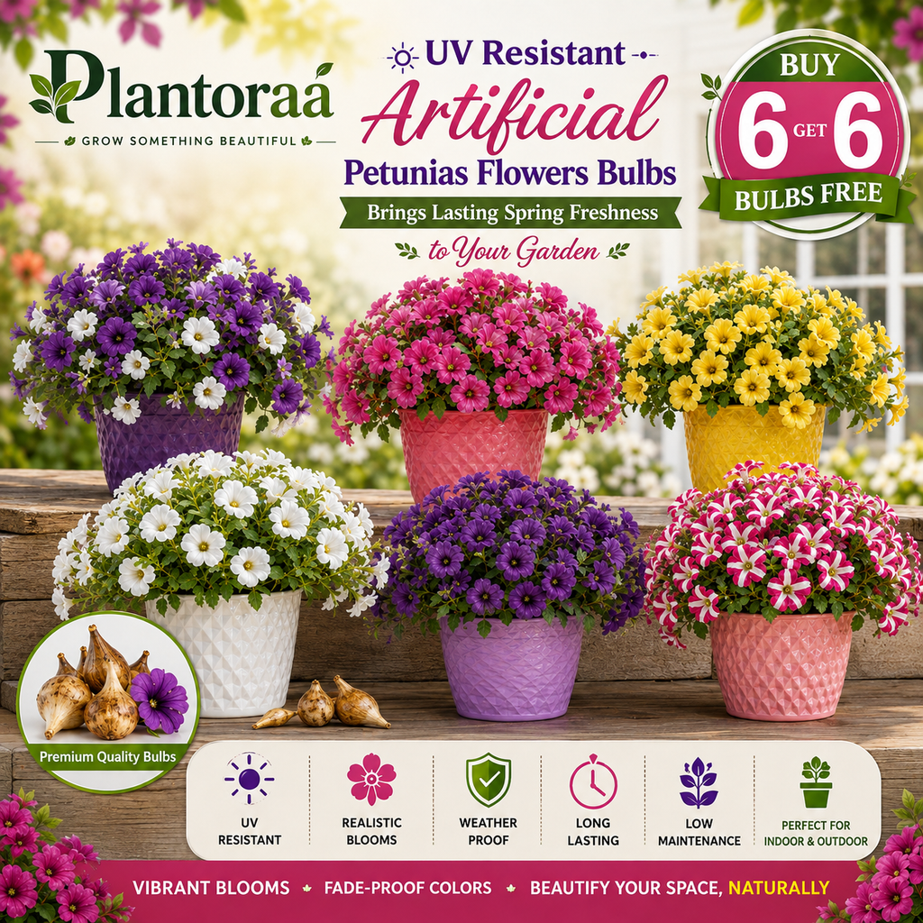 🔥Last Day 50% OFF🔥UV Resistant Artificial Petunias Flowers Bulbs🌸 Buy 6 Get 6 Free Bulbs🌸